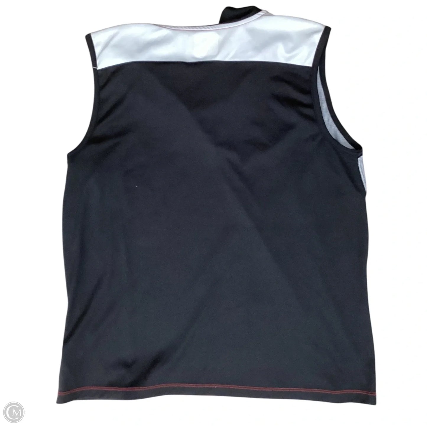 Athletic Tank Top By Izod In Black & Red, Size: 2x