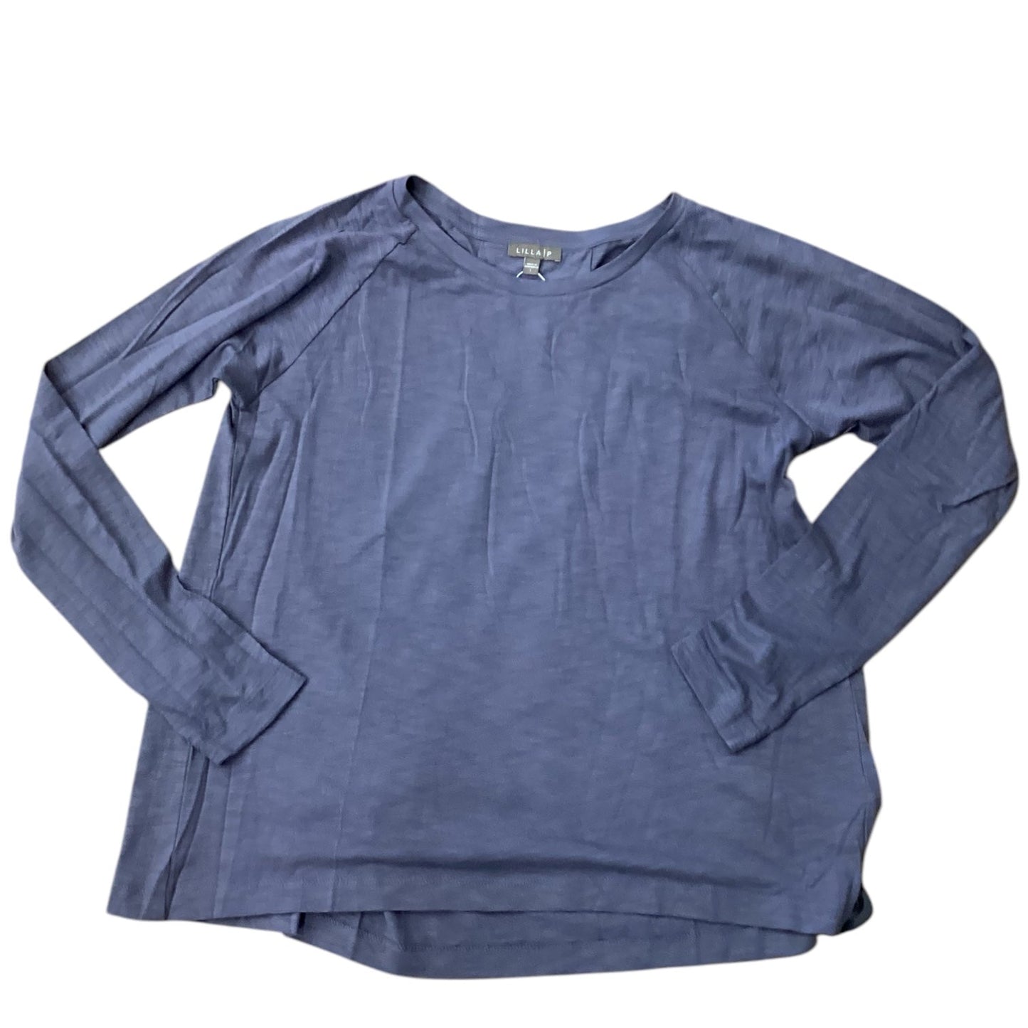 Top Long Sleeve Designer By Lilla P In Grey, Size: L