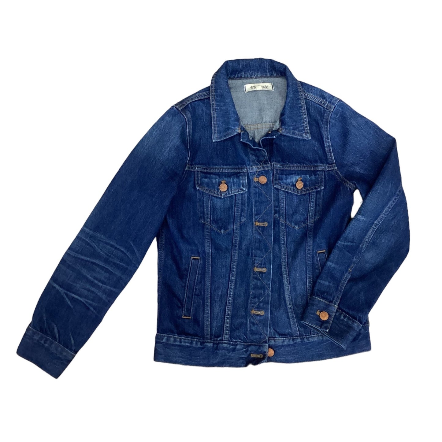 Jacket Designer By Madewell In Blue Denim, Size: S