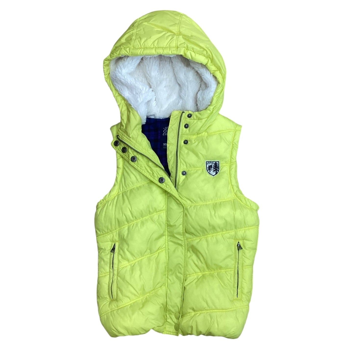 Vest Puffer & Quilted By American Eagle In Yellow, Size: Xs