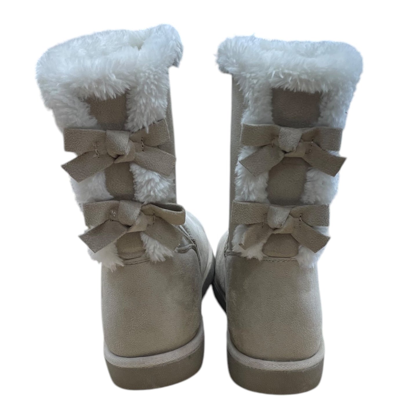 Boots Snow By Clothes Mentor In Beige, Size: 10