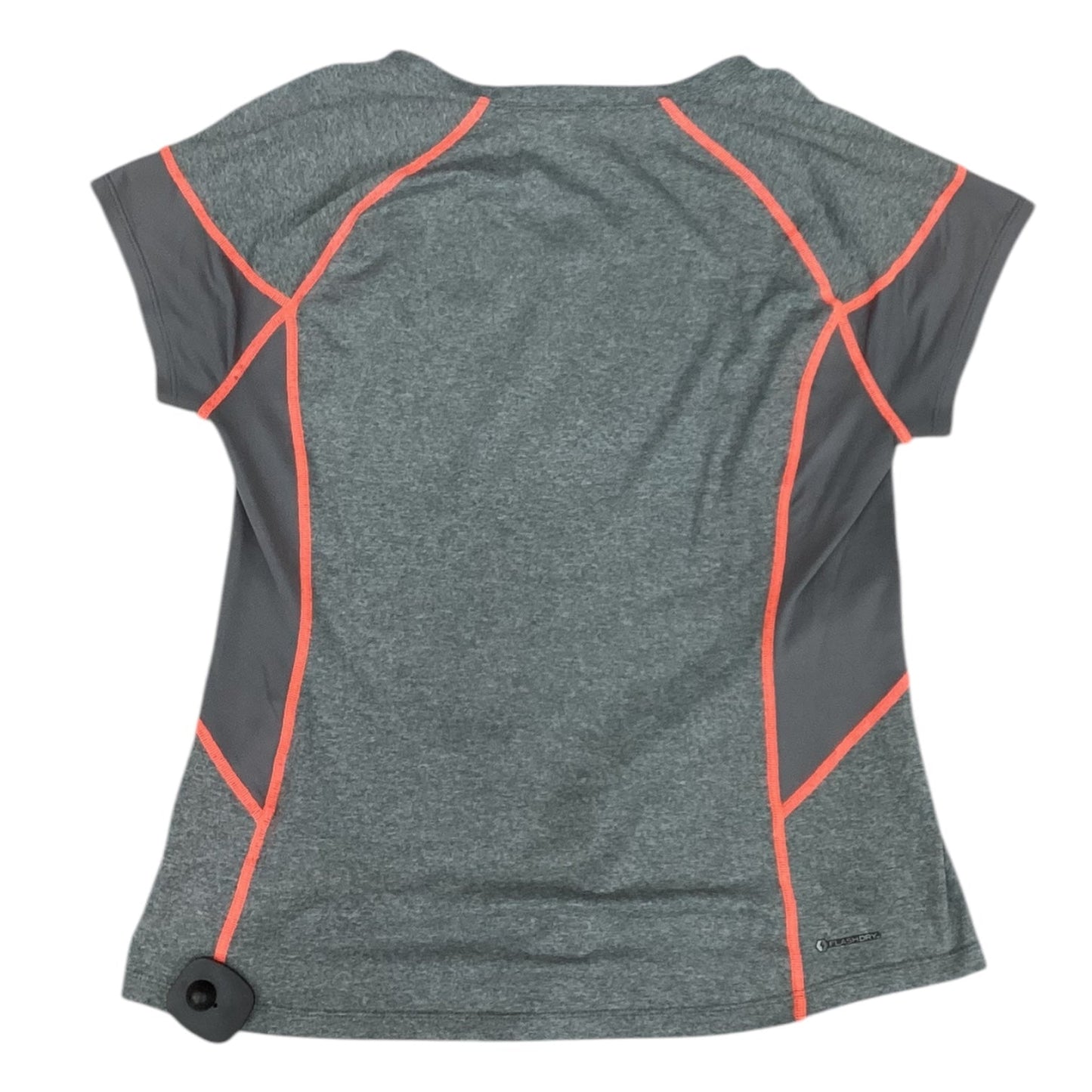 Athletic Top Short Sleeve By The North Face In Grey & Orange, Size: L