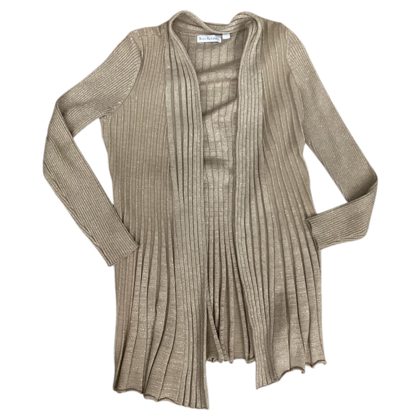 Sweater Cardigan By Kim Rogers In Gold, Size: M