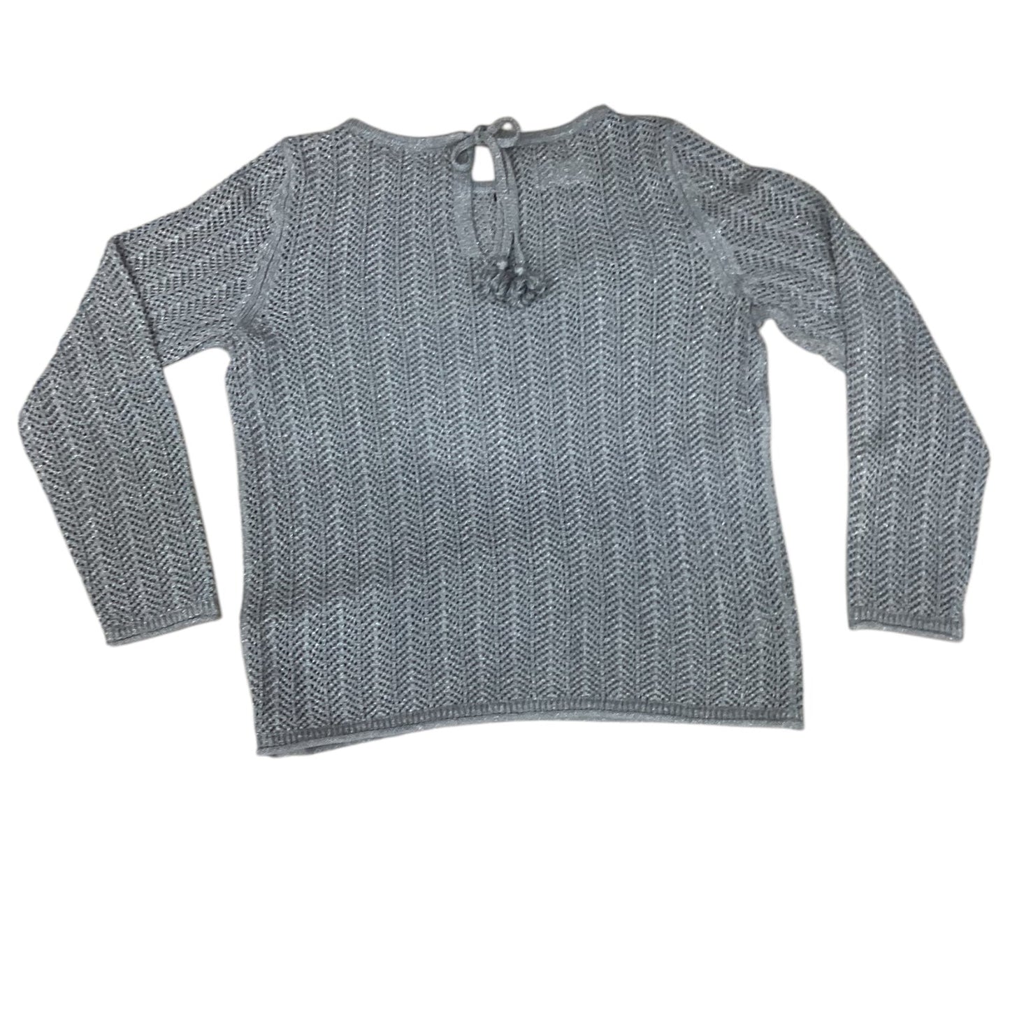 Sweater By Talbots In Grey & Silver, Size: M