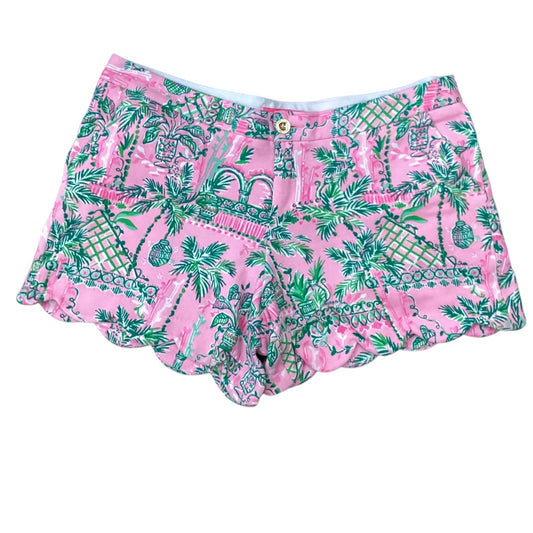 Shorts Designer By Lilly Pulitzer In Pink & White, Size: 16