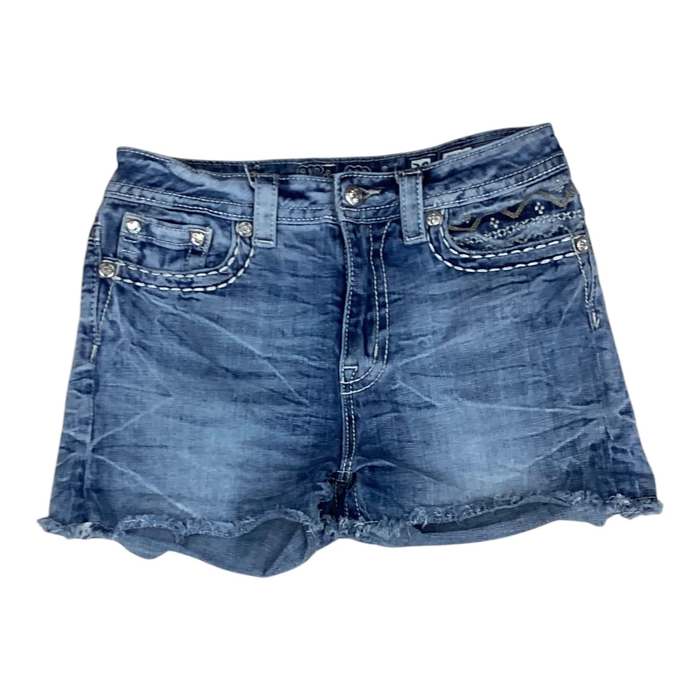 Shorts Designer By Miss Me In Blue Denim, Size: 8