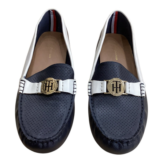 Shoes Flats By Tommy Hilfiger In Blue & White, Size: 10