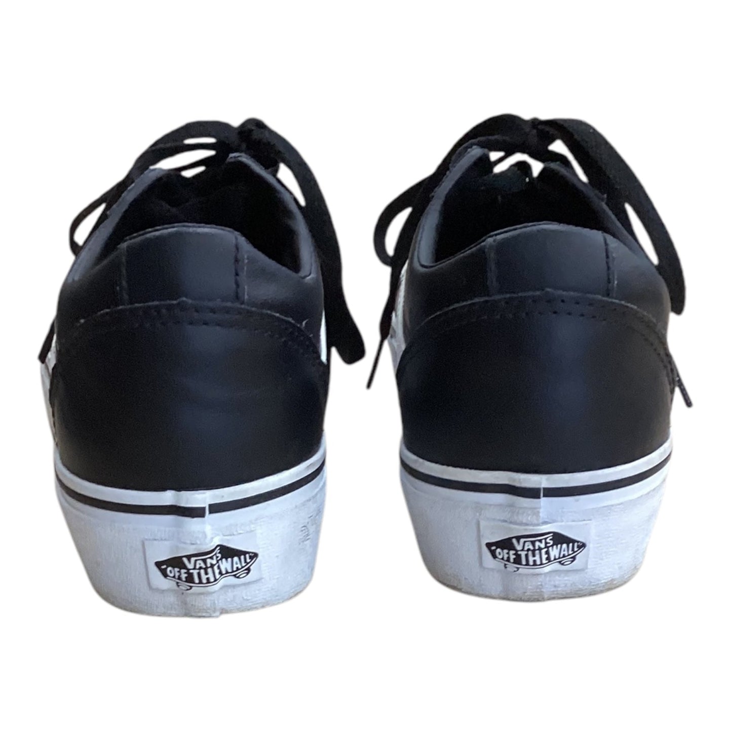 Shoes Sneakers By Vans In Black & White, Size: 8.5