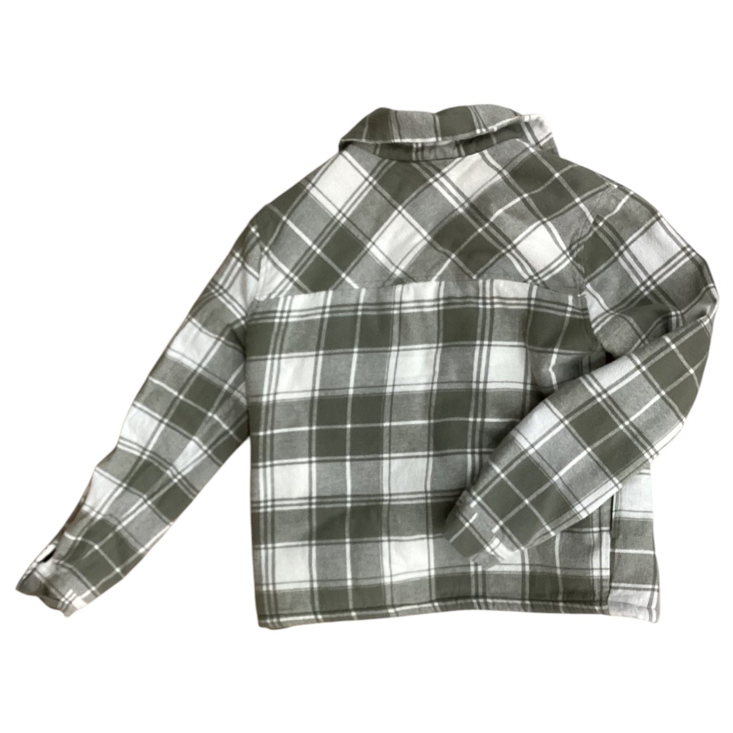 Jacket Shirt By Lucky Brand In Plaid Pattern, Size: Xs