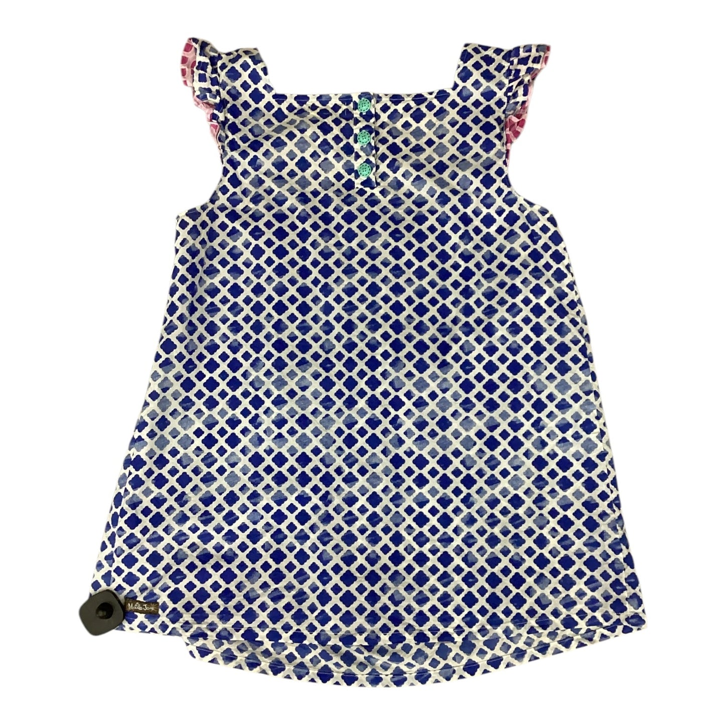 Top Sleeveless By Matilda Jane In Blue & White, Size: M