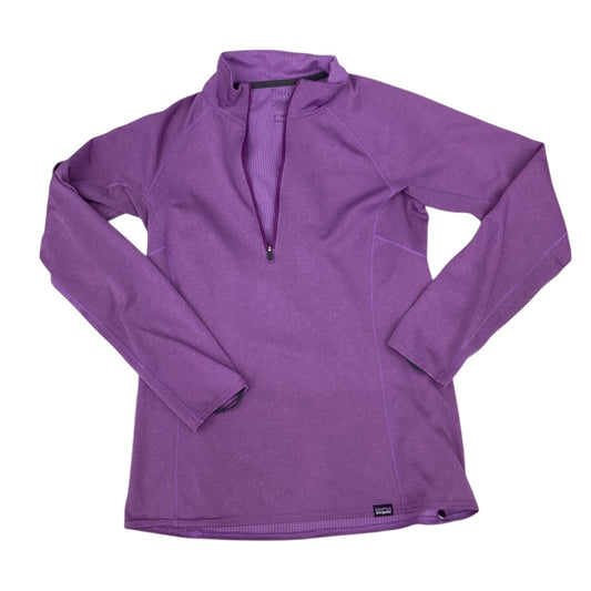 Athletic Top Long Sleeve Collar By Patagonia In Purple, Size: S