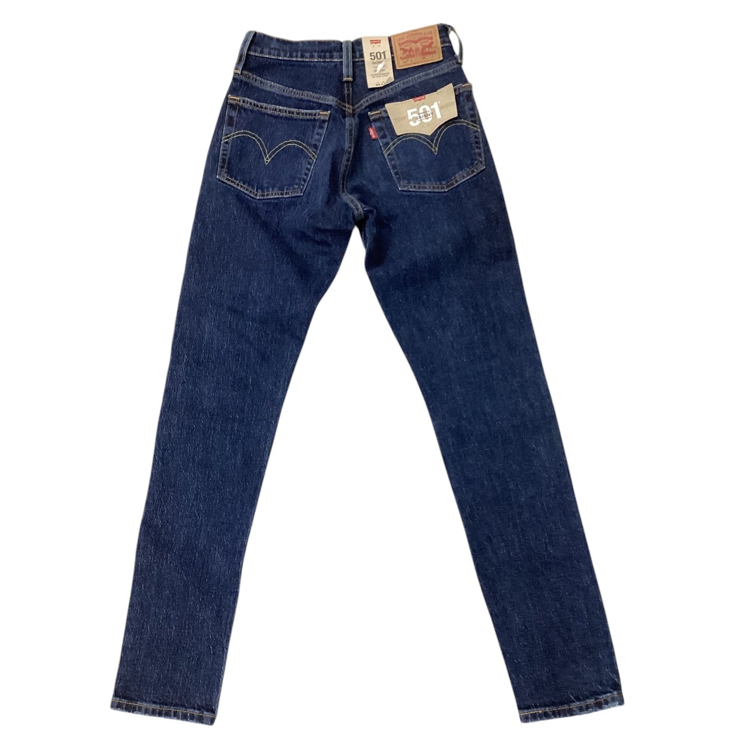 Jeans Skinny By Levis In Blue Denim, Size: 0