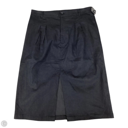 Skirt Midi By Banana Republic In Black, Size: 12