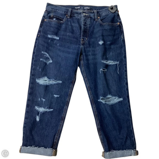 Jeans Cropped By Old Navy In Blue Denim, Size: 12