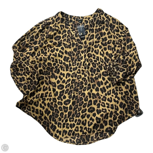 Blouse 3/4 Sleeve By Torrid In Animal Print, Size: 2x