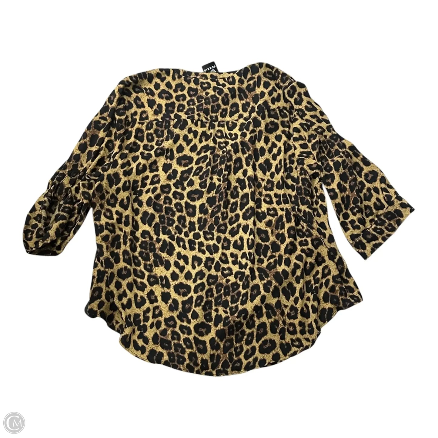 Blouse 3/4 Sleeve By Torrid In Animal Print, Size: 2x