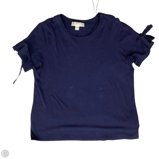 Top Short Sleeve By Michael By Michael Kors In Blue, Size: Xl