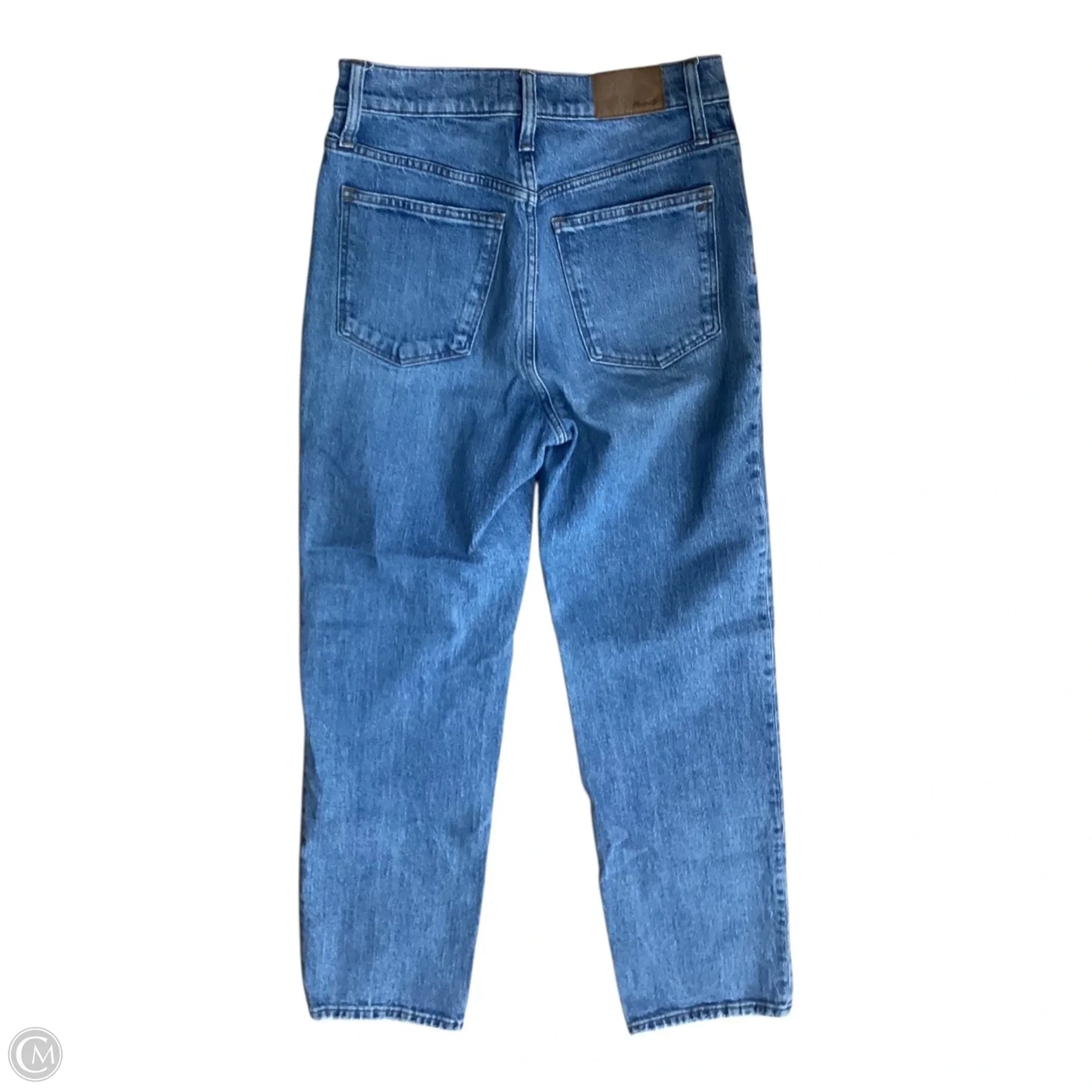 Jeans Straight By Madewell In Blue Denim, Size: 4