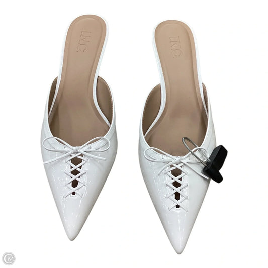 Shoes Heels Kitten By Inc In White, Size: 9.5
