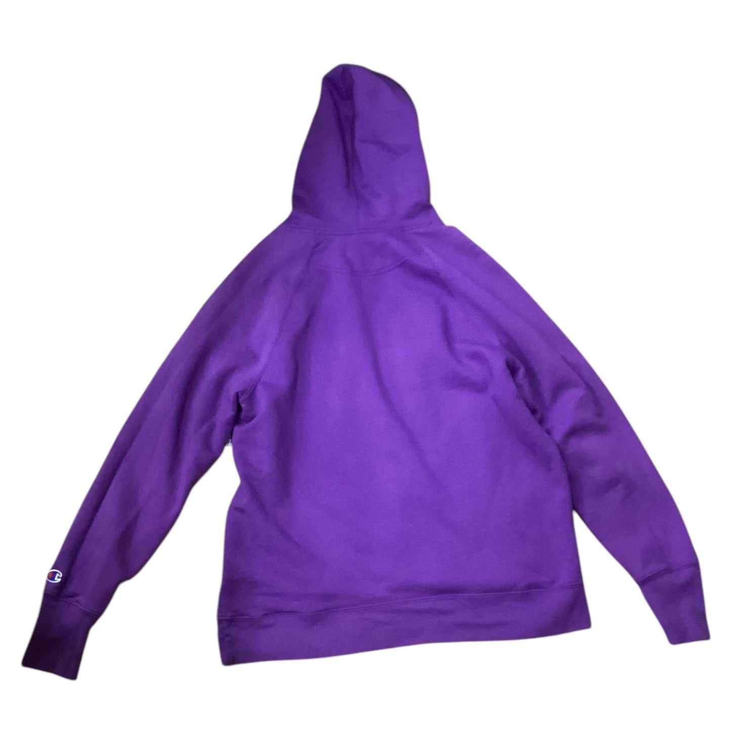 Athletic Sweatshirt Hoodie By Champion In Purple, Size: L