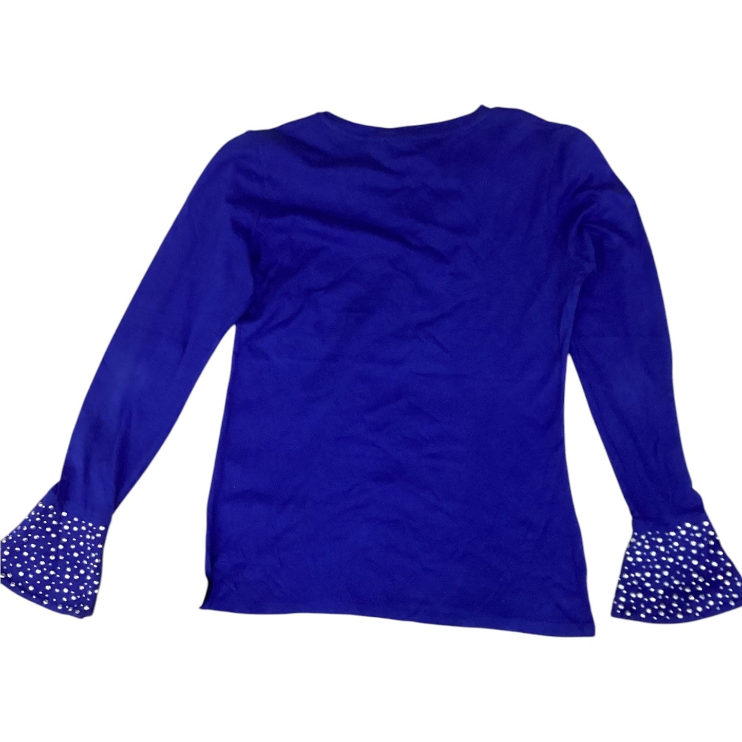 Top Long Sleeve Designer By Michael By Michael Kors In Blue, Size: M