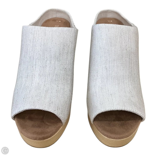 Shoes Heels Block By Toms In Cream, Size: 11