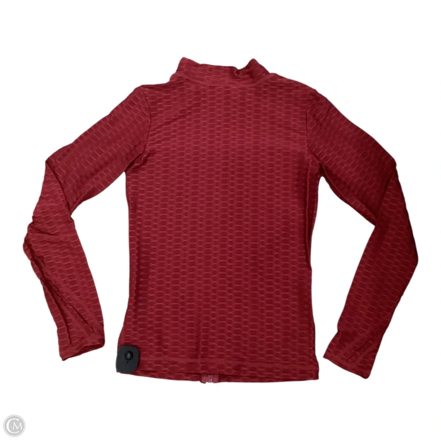 Athletic Top Long Sleeve Collar By New Mix In Red, Size: M
