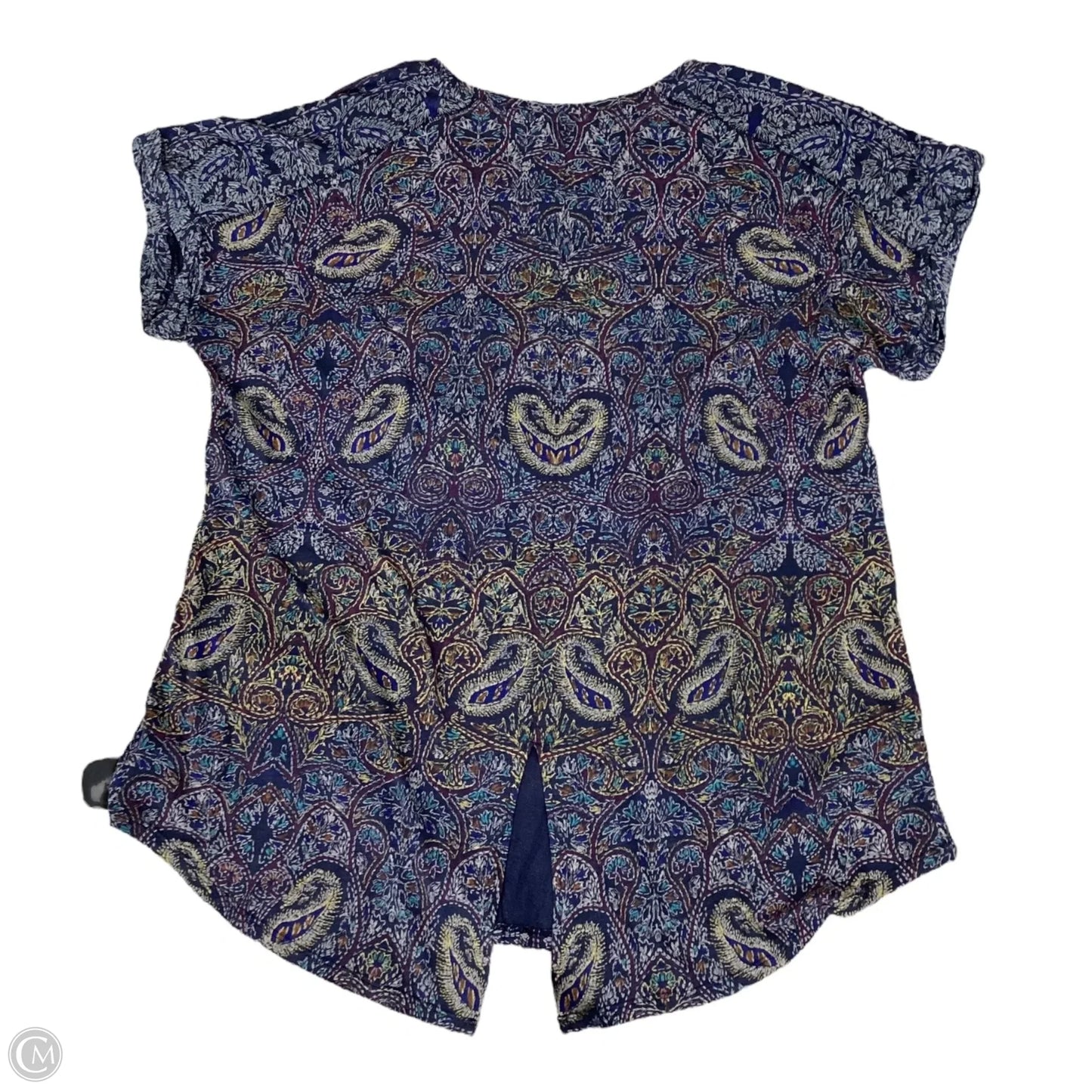 Top Short Sleeve By Lucky Brand In Blue, Size: 2x