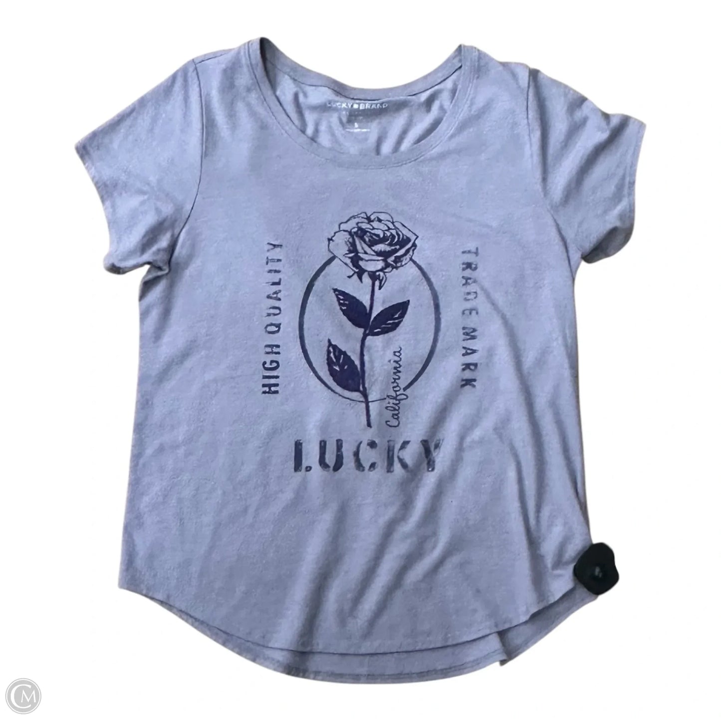 Top Short Sleeve By Lucky Brand In Purple, Size: S