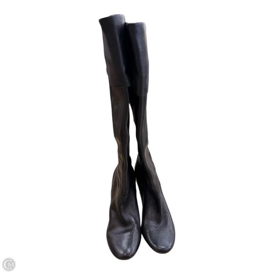 Boots Leather By Steve Madden In Black, Size: 7.5