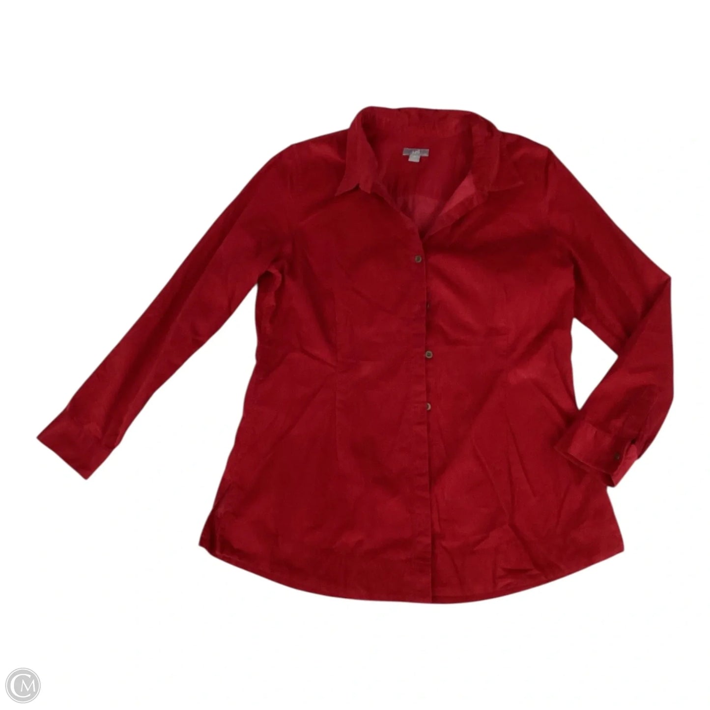 Top Long Sleeve By J. Jill In Red, Size: M