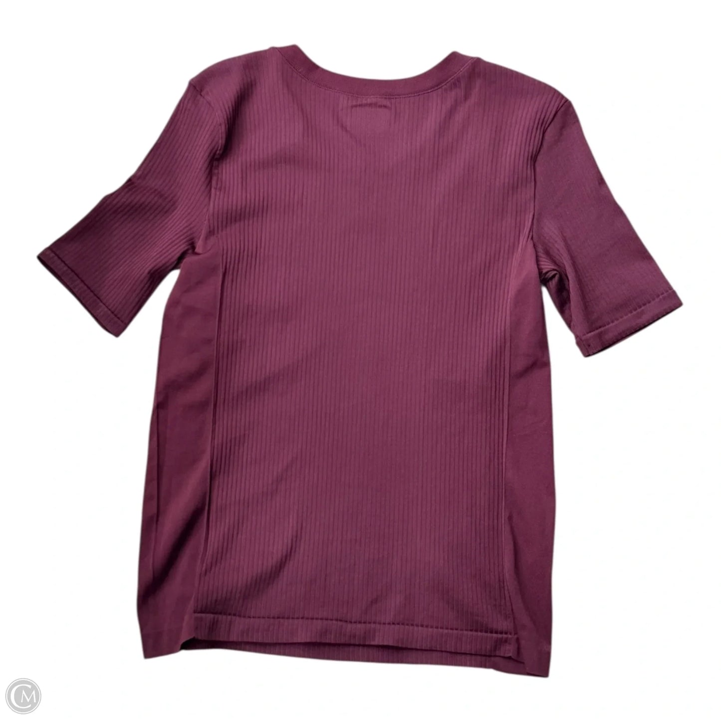 Athletic Top Short Sleeve By Athleta In Maroon, Size: M