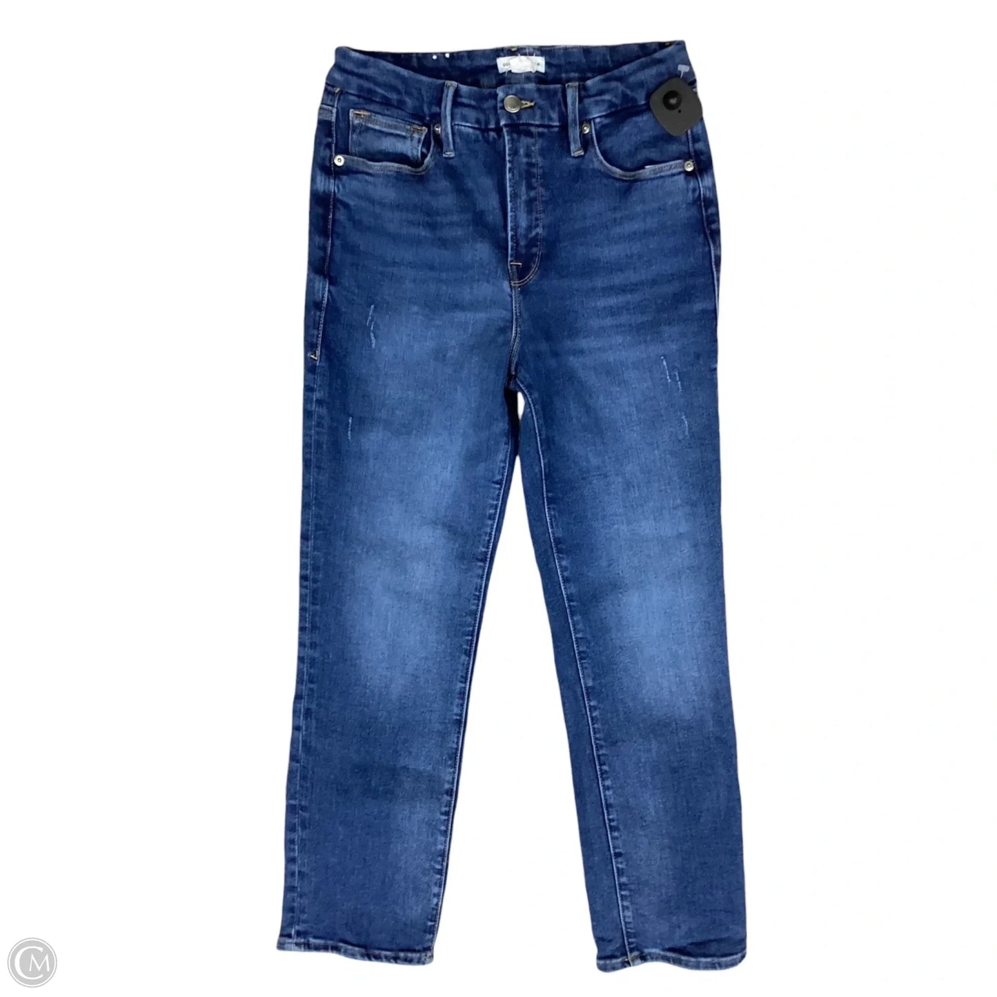 Jeans Straight By Good American In Blue, Size: 8