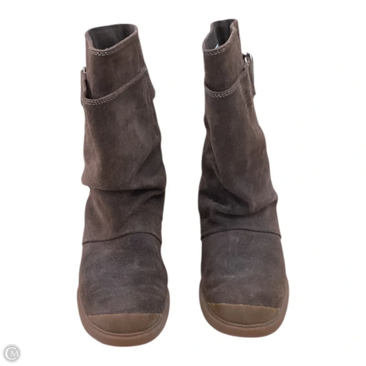 Boots Ankle Heels By Sorel In Brown, Size: 9.5