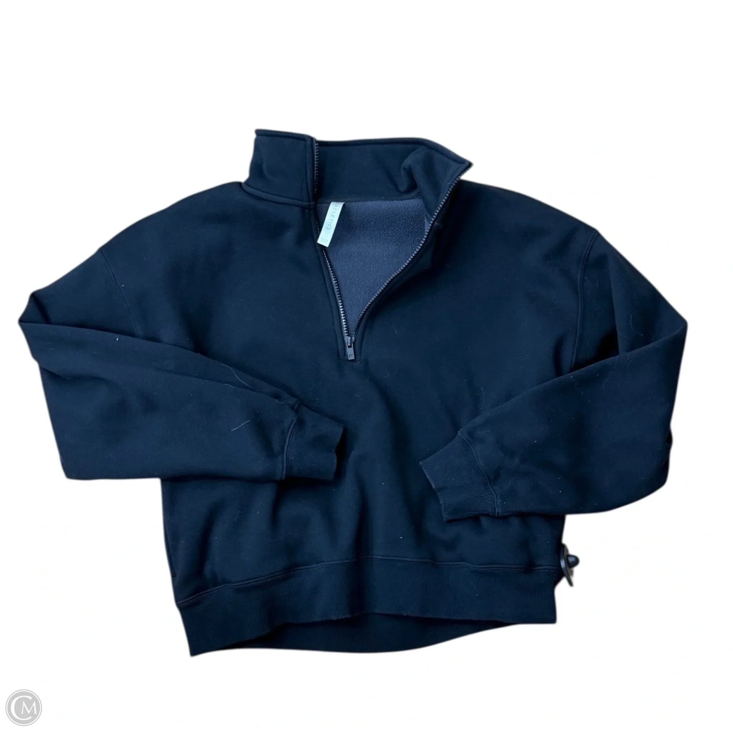 Athletic Sweatshirt Collar By Fabletics In Black, Size: L