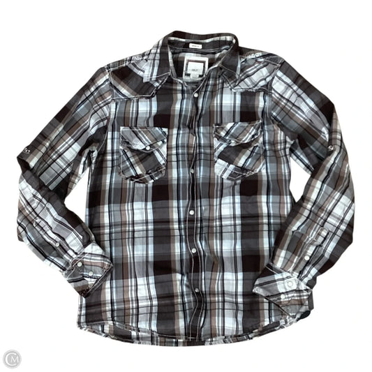 Top Long Sleeve By Bke In Brown, Size: M