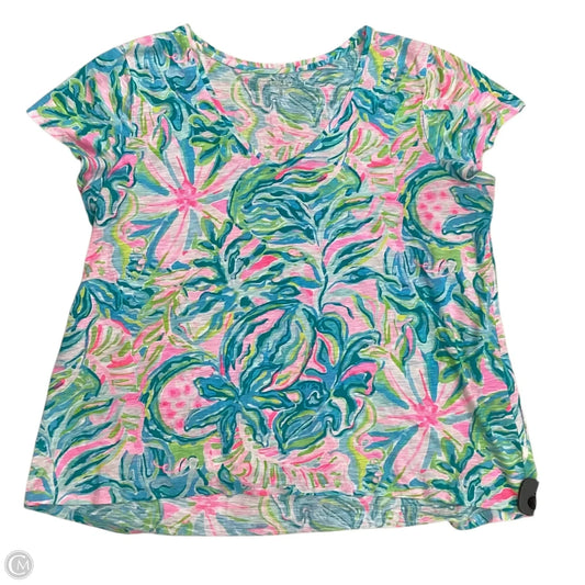 Top Short Sleeve Designer By Lilly Pulitzer In Multi-colored, Size: 1x