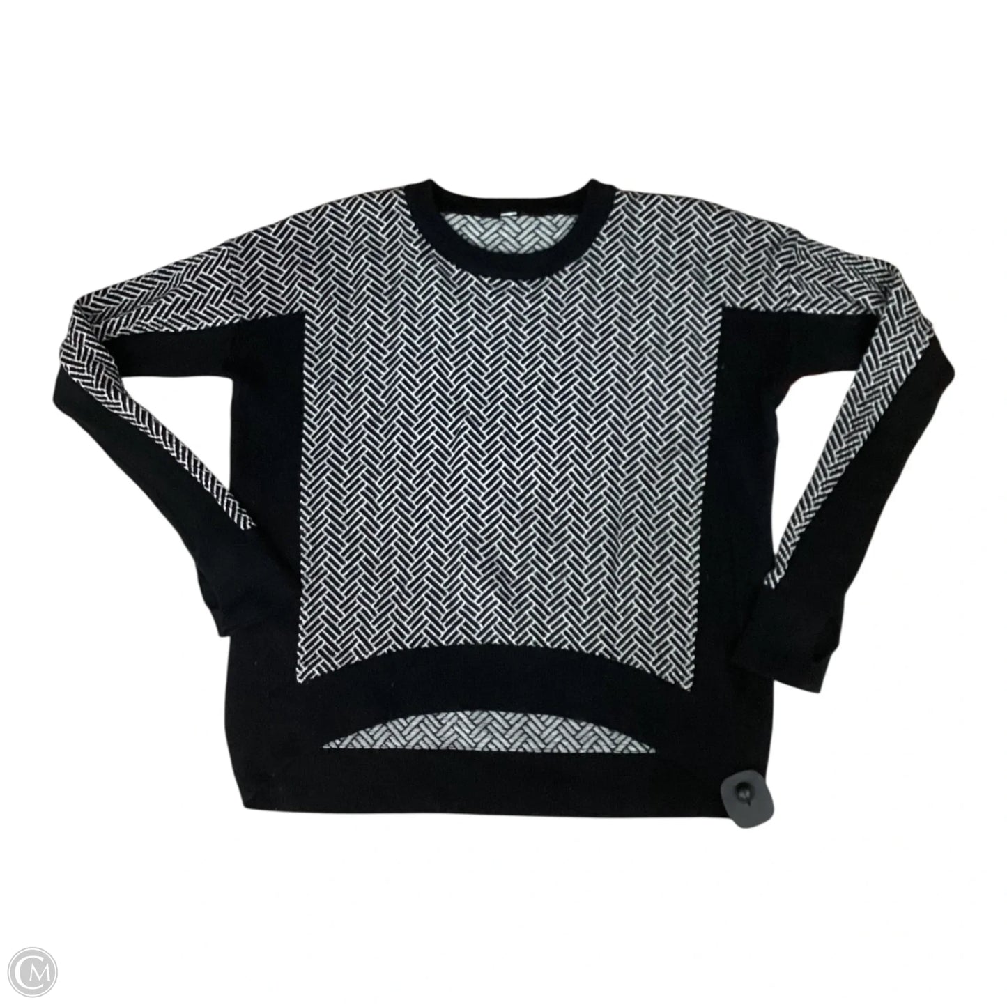 Sweater By Lululemon In Black & White, Size: S