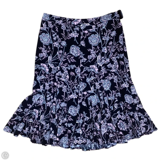 Skirt Maxi By Talbots In Black & Pink, Size: 2