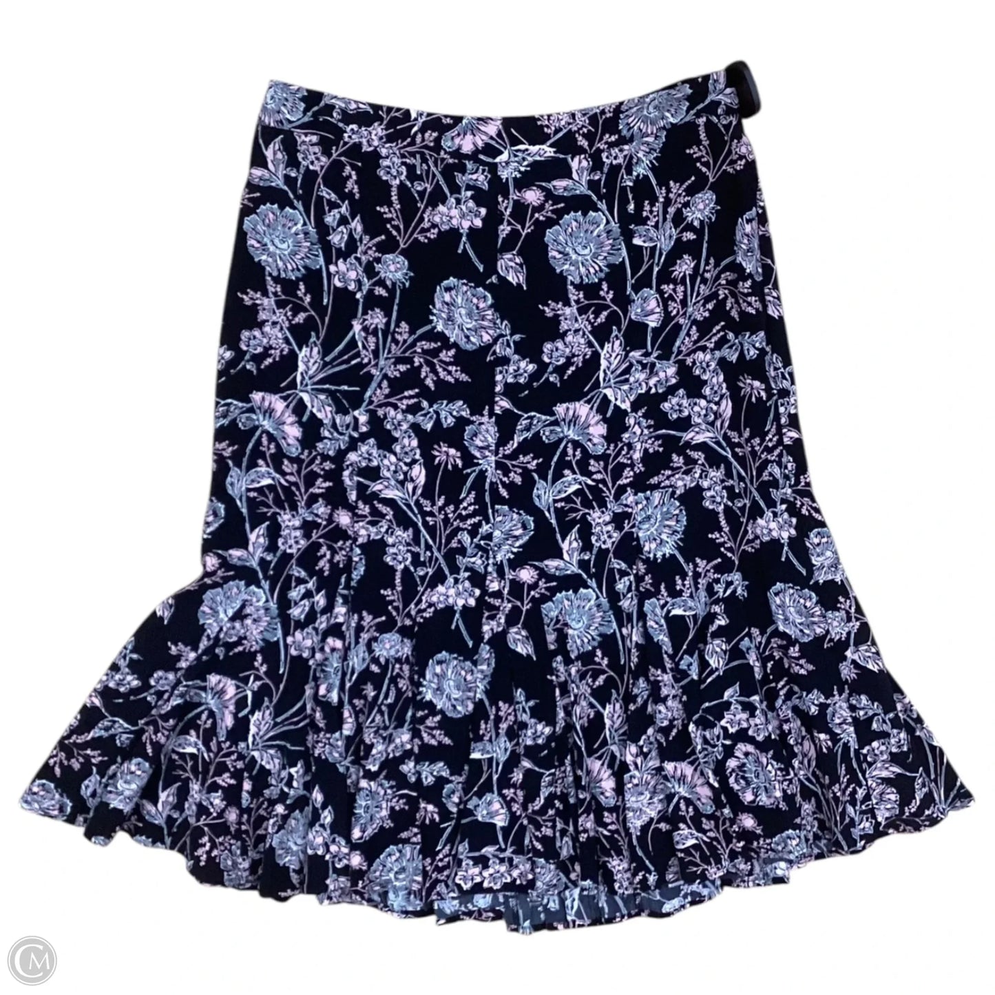 Skirt Maxi By Talbots In Black & Pink, Size: 2