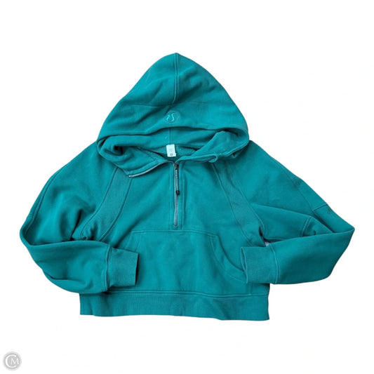 Athletic Sweatshirt Hoodie By Lululemon In Green, Size: Xs