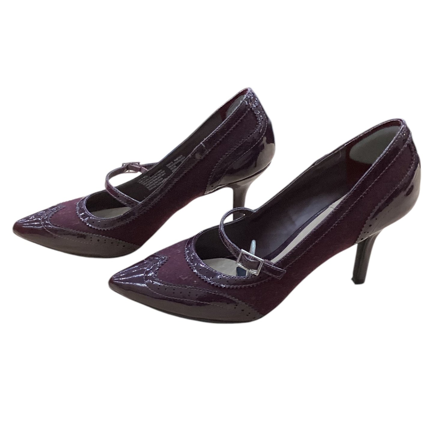 Shoes Heels Stiletto By Dana Buchman In Maroon, Size: 9