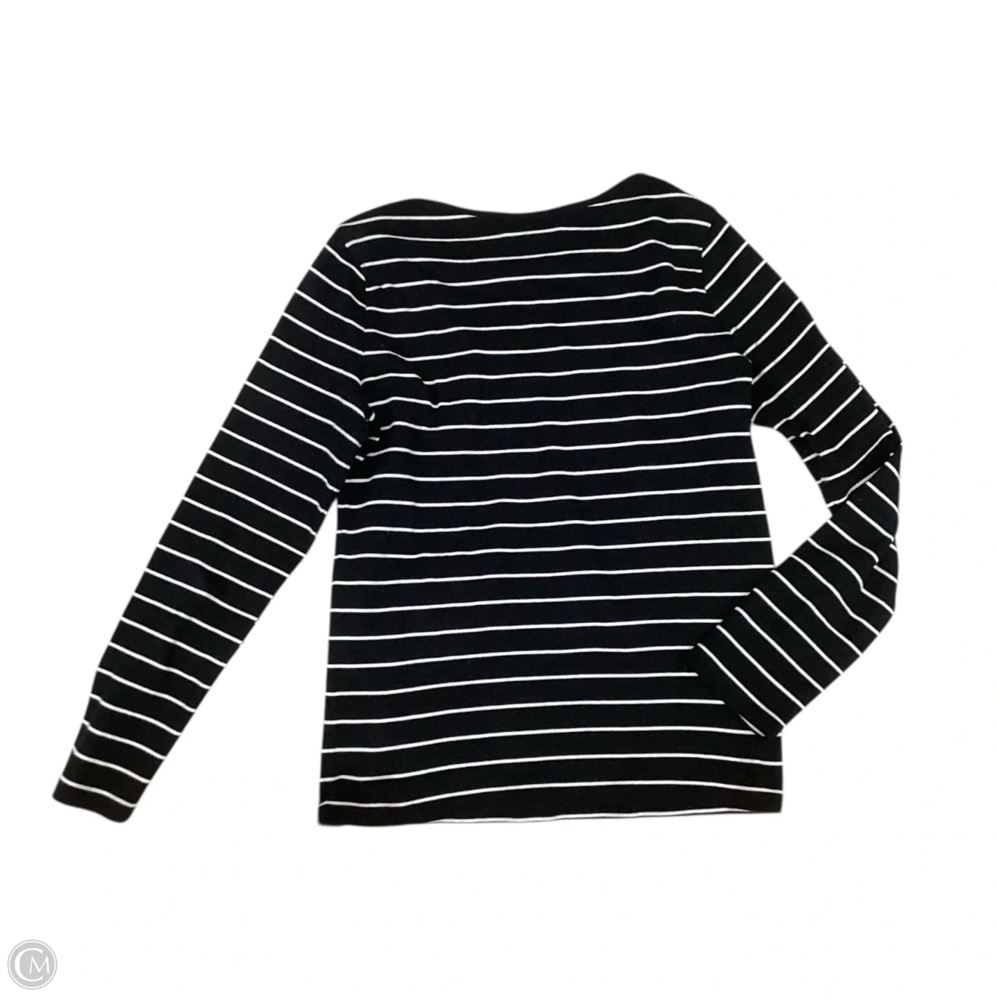 Top Long Sleeve By Ralph Lauren In Striped Pattern, Size: M