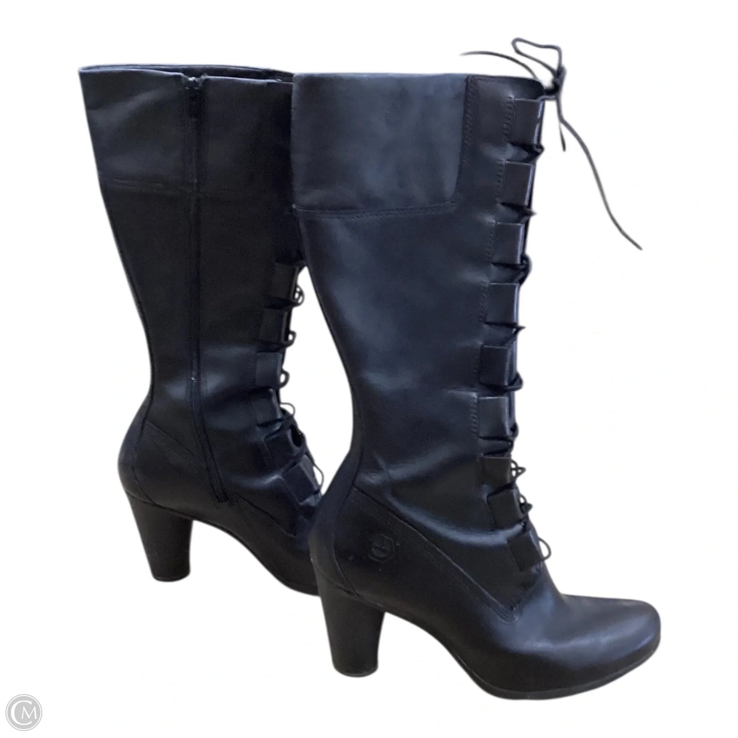 Boots Knee Heels By Timberland In Black, Size: 7.5