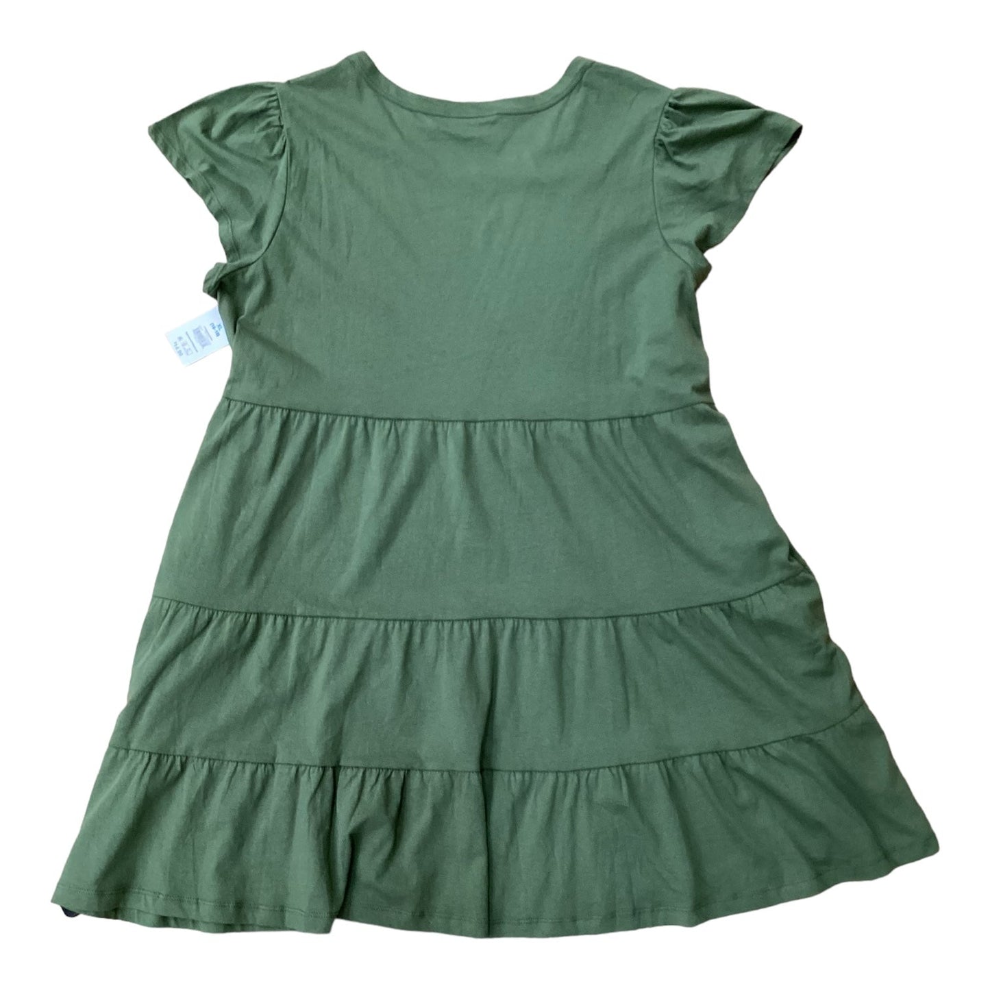 Green Dress Casual Short Time And Tru, Size Xl