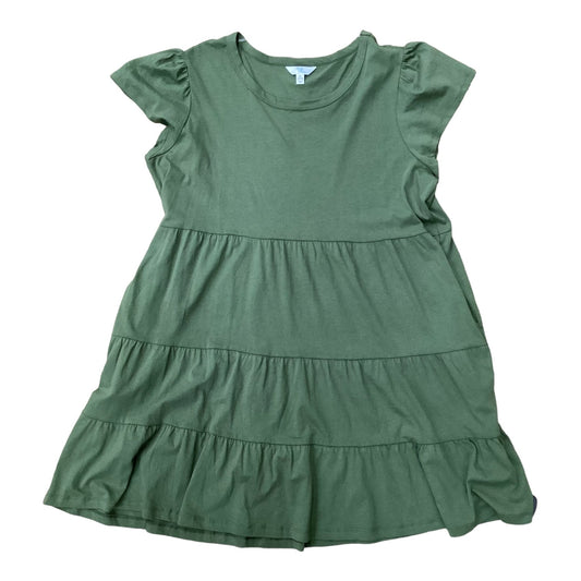 Green Dress Casual Short Time And Tru, Size Xl