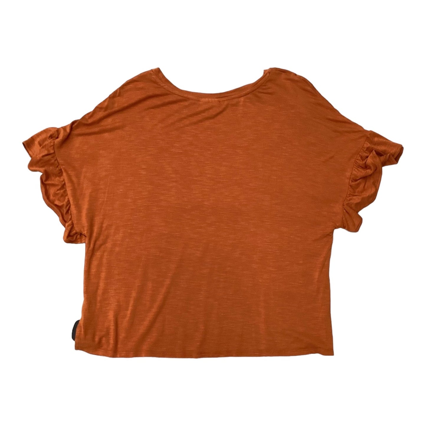 Top Short Sleeve By Lularoe In Orange, Size: M