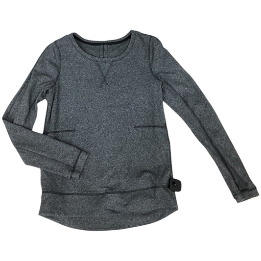 Athletic Top Long Sleeve Crewneck By Lululemon In Grey, Size: S