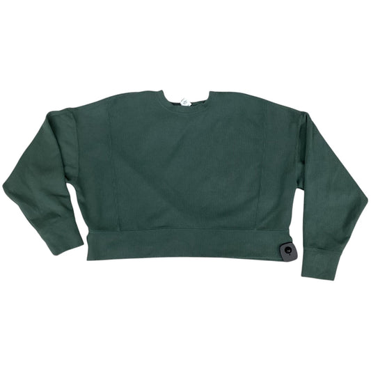 Athletic Top Long Sleeve Crewneck By 90 Degrees By Reflex In Green, Size: S