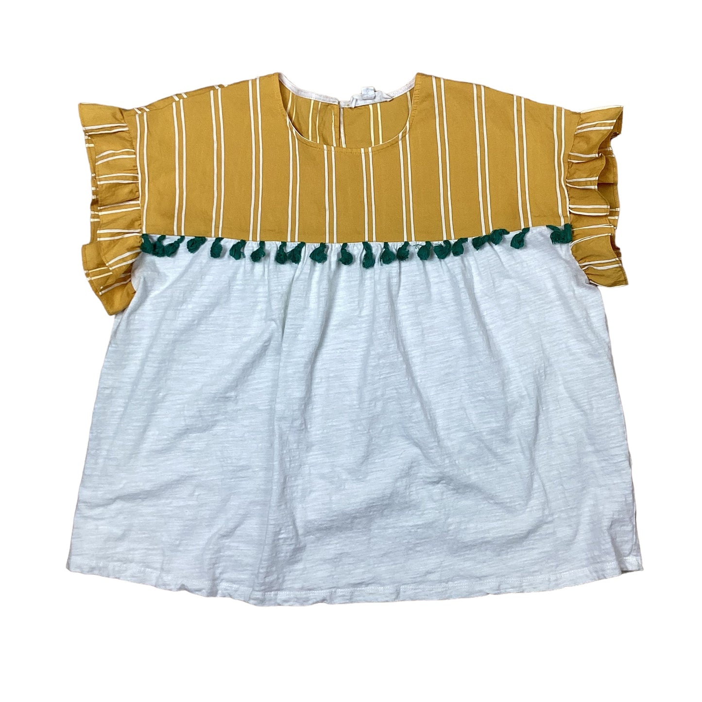 Yellow Top Short Sleeve Thml, Size L